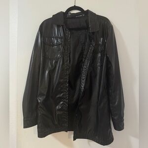 Faux leather jacket